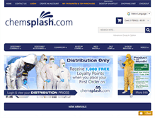 Tablet Screenshot of chemsplash.com